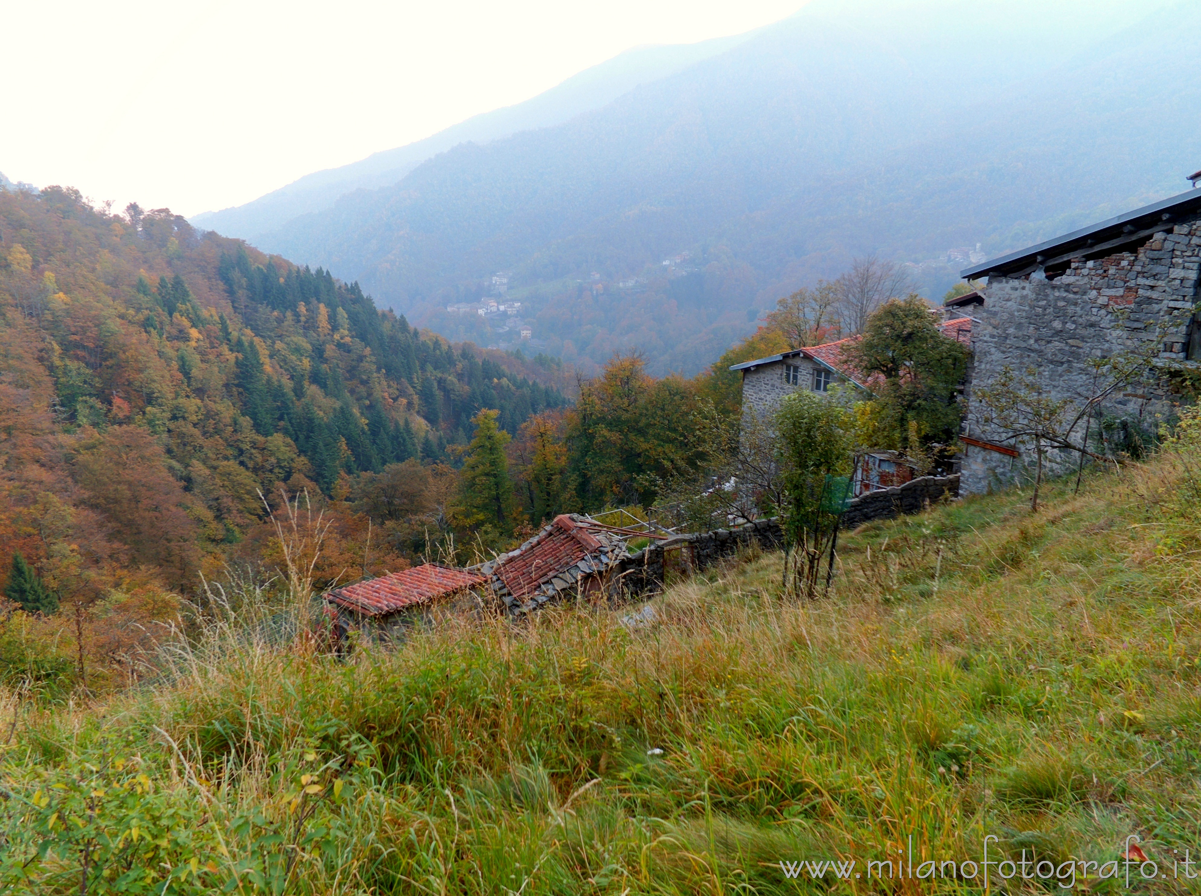 Campiglia Cervo (Biella, Italy) - Sight on the Cervo Valley from the fraction Sassaia